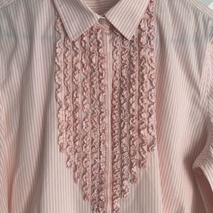CLEARANCE 🌺 LAUREN RALPH LAUREN STRIPED BUTTON UP SHİRT, SIZE XL
